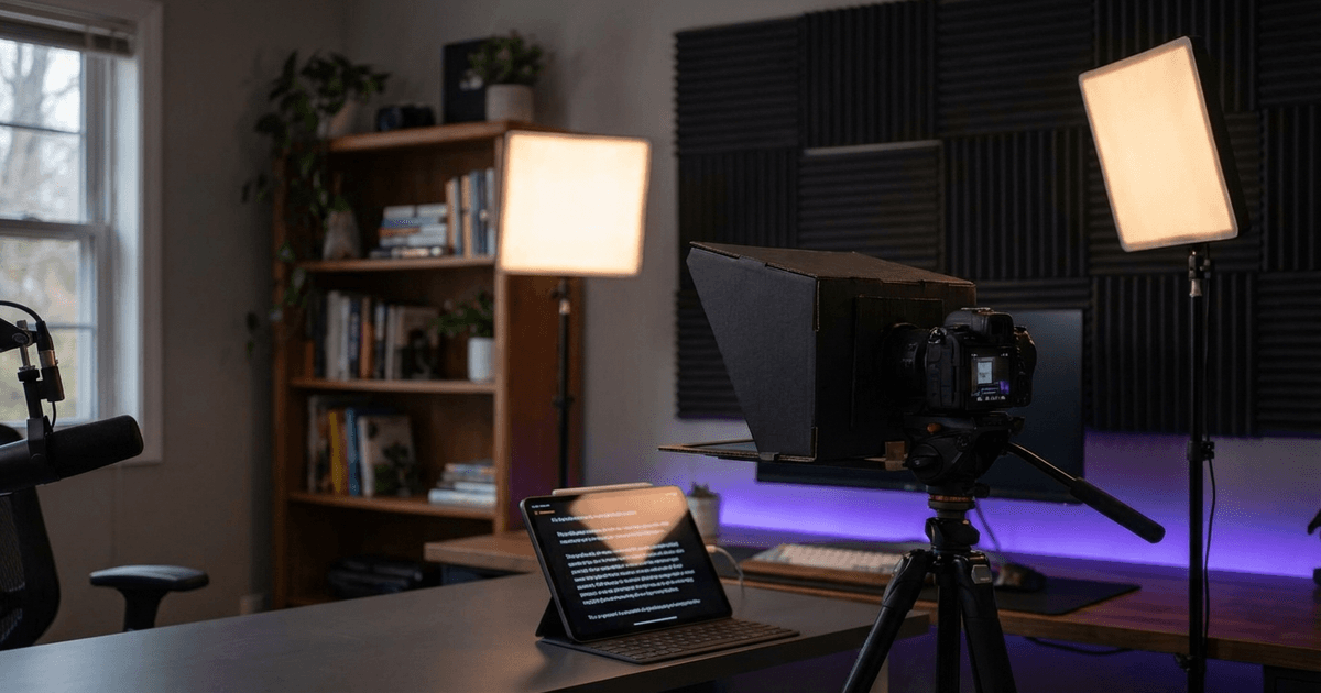 How to Set Up a Teleprompter at Home: A Complete Guide for Video Creators